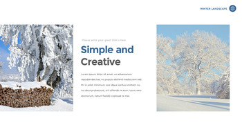 겨울 풍경 (설원, 설산, 눈꽃) 슬라이드 파워포인트_15