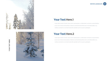 겨울 풍경 (설원, 설산, 눈꽃) 슬라이드 파워포인트_17