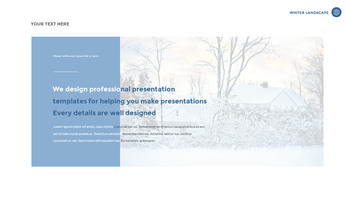 겨울 풍경 (설원, 설산, 눈꽃) 슬라이드 파워포인트_19