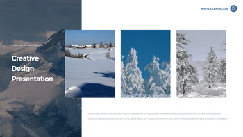 겨울 풍경 (설원, 설산, 눈꽃) 슬라이드 파워포인트_20