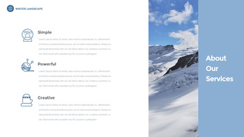 겨울 풍경 (설원, 설산, 눈꽃) 슬라이드 파워포인트_21