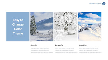 겨울 풍경 (설원, 설산, 눈꽃) 슬라이드 파워포인트_23