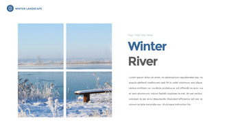 겨울 풍경 (설원, 설산, 눈꽃) 슬라이드 파워포인트_24