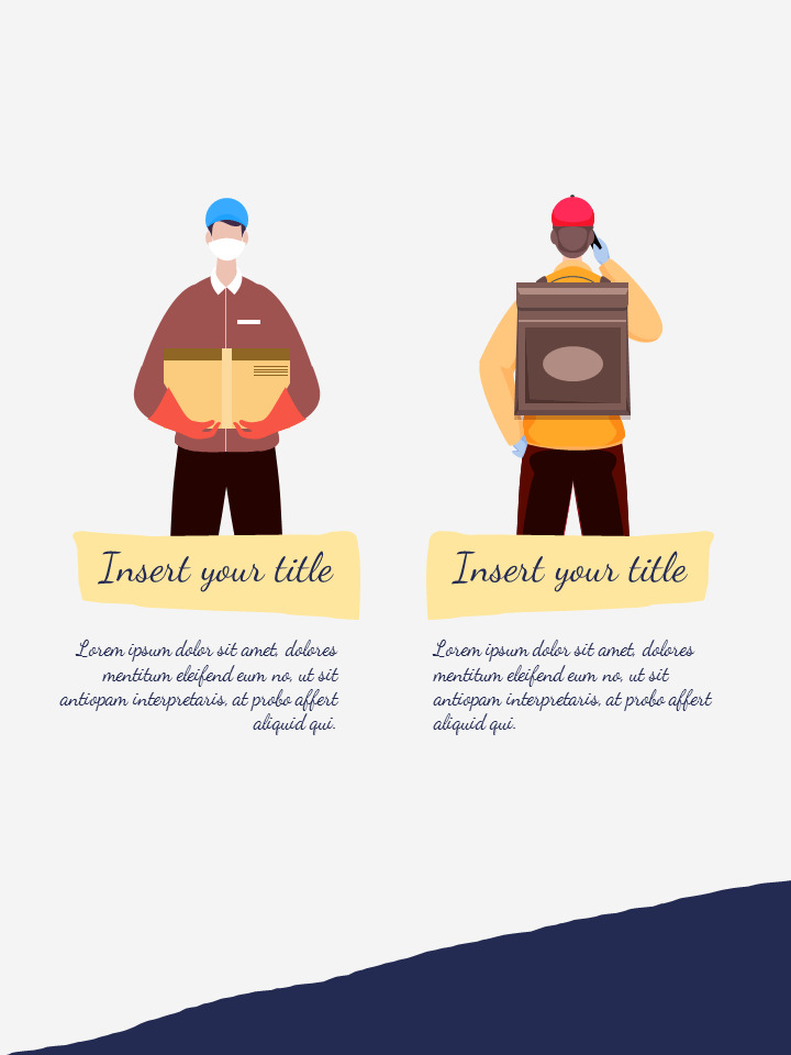 Delivery Service company profile template design