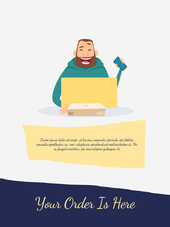 Delivery Service company profile template design