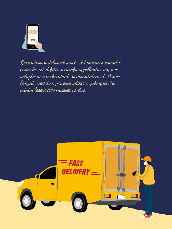 Delivery Service company profile template design
