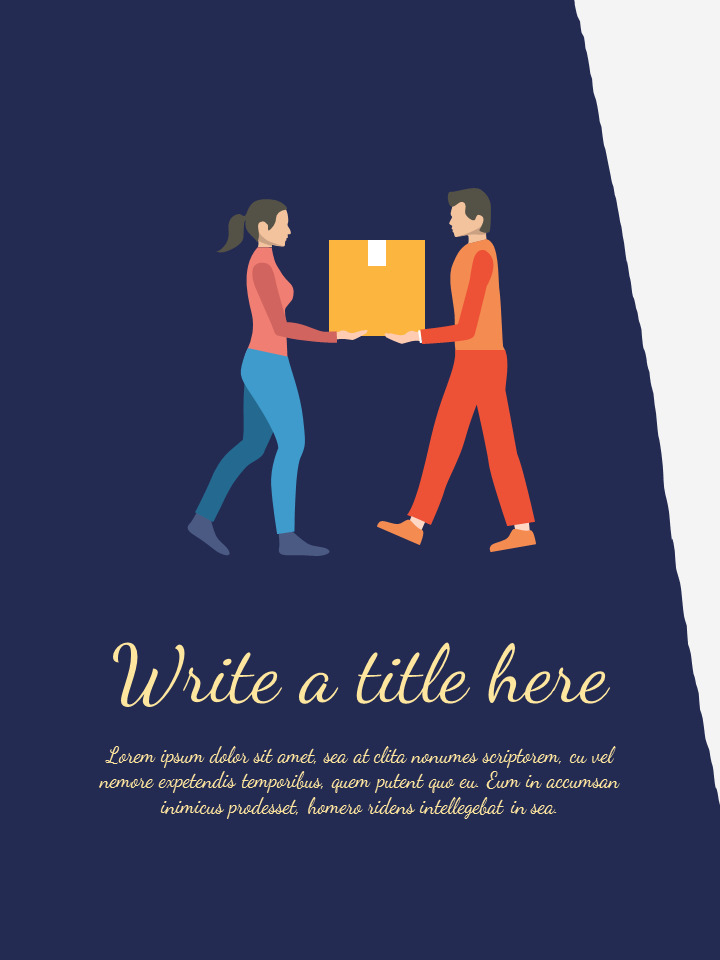 Delivery Service company profile template design