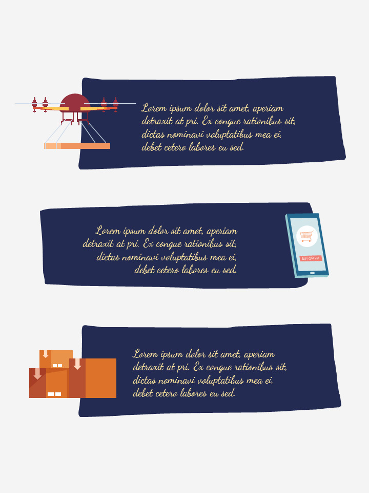 Delivery Service company profile template design