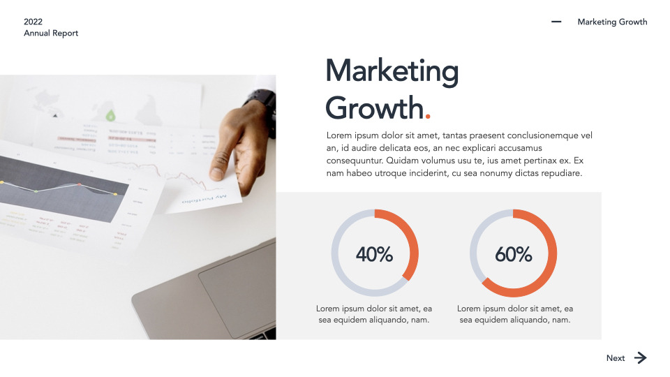 Annual Report Simple Keynote Template