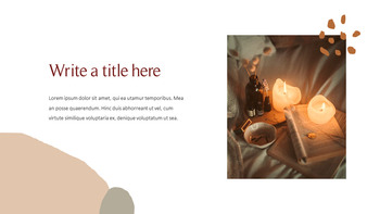 양초 (캔들) 편집이 쉬운 프레젠테이션 템플릿_13