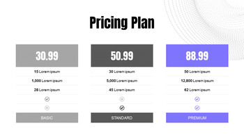 퍼플과 그레이 컬러의 비즈니스 프레젠테이션 테마 PT 템플릿_07