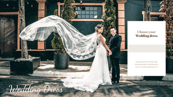 Encuentra el vestido de novia de tus sueños Plantillas de diapositivas simples_20