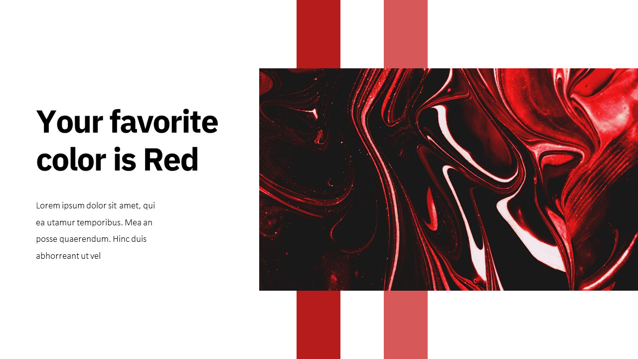 红色的 简单的幻灯片模板_02