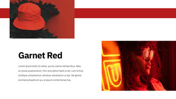 红色的 简单的幻灯片模板_08