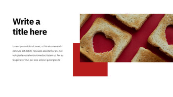 红色的 简单的幻灯片模板_09