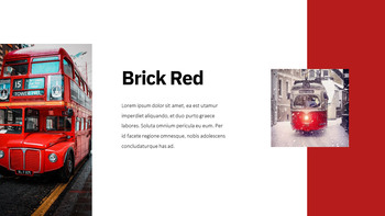 红色的 简单的幻灯片模板_19