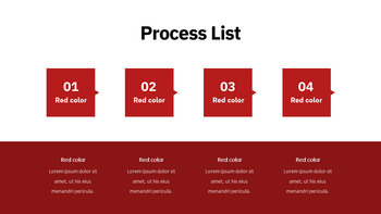 红色的 简单的幻灯片模板_27
