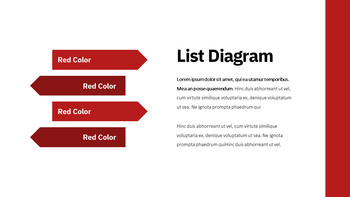 红色的 简单的幻灯片模板_31