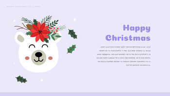 Happy Christmas template google slides_09