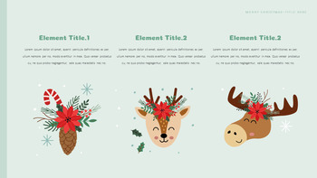 Happy Christmas template google slides_22