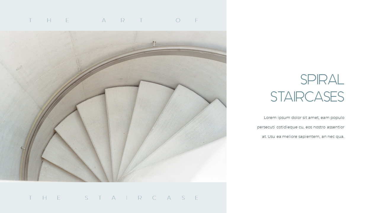 The Art of Stair PowerPoint Layout|Lifestyle|Templates