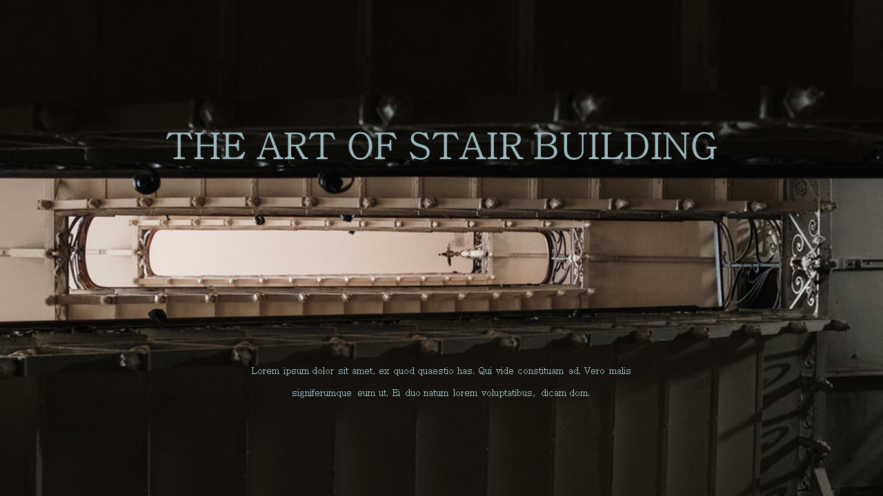 The Art of Stair presentation slide design|Lifestyle|Google