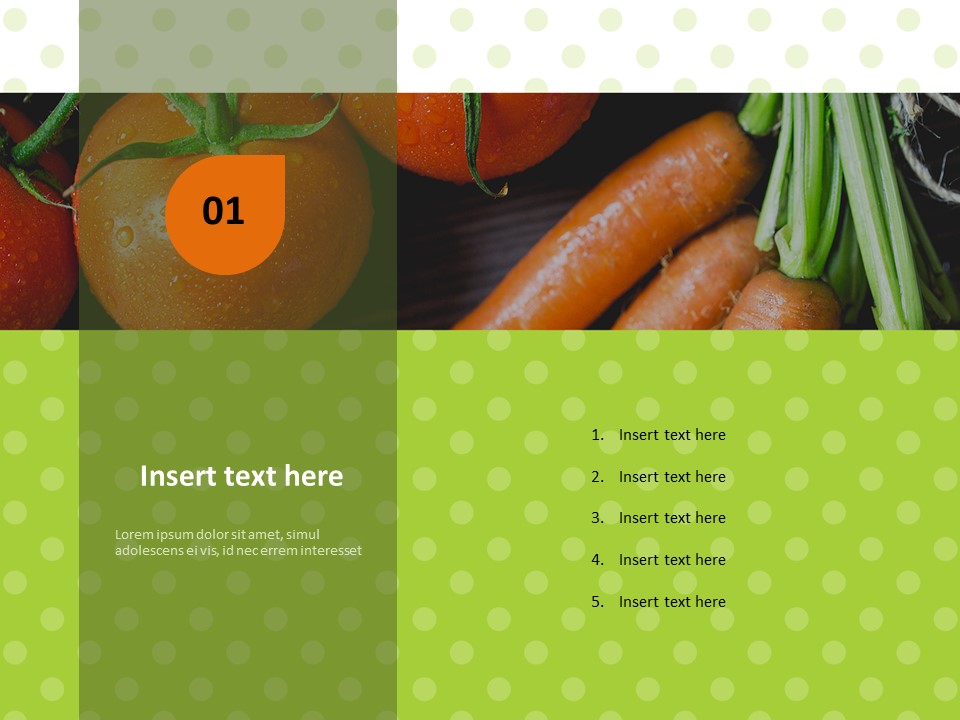 無料pptサンプル トマトとニンジン