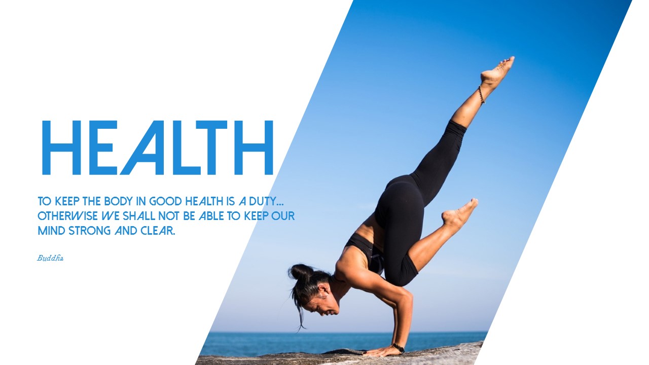 テーマスライド無料テンプレート 健康