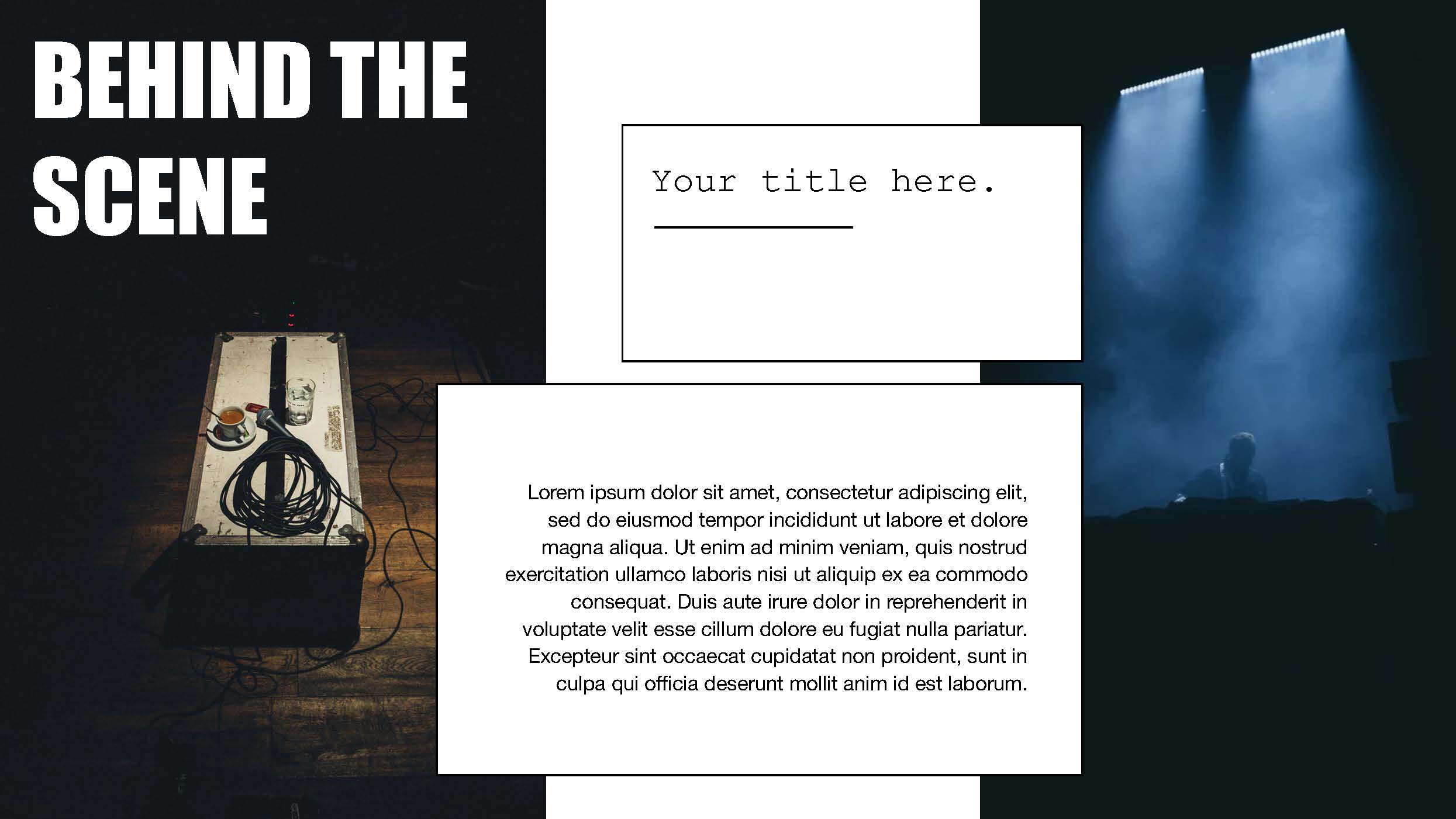 Event Pitch Google Slides Template Design