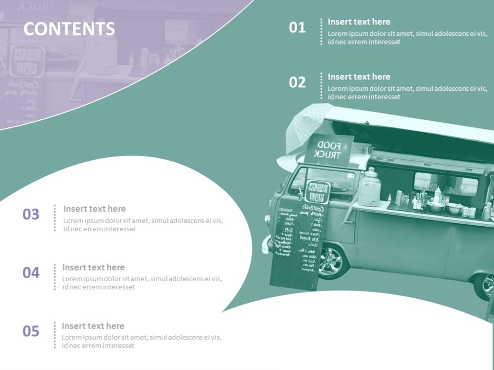 Food Truck Free Powerpoint Template