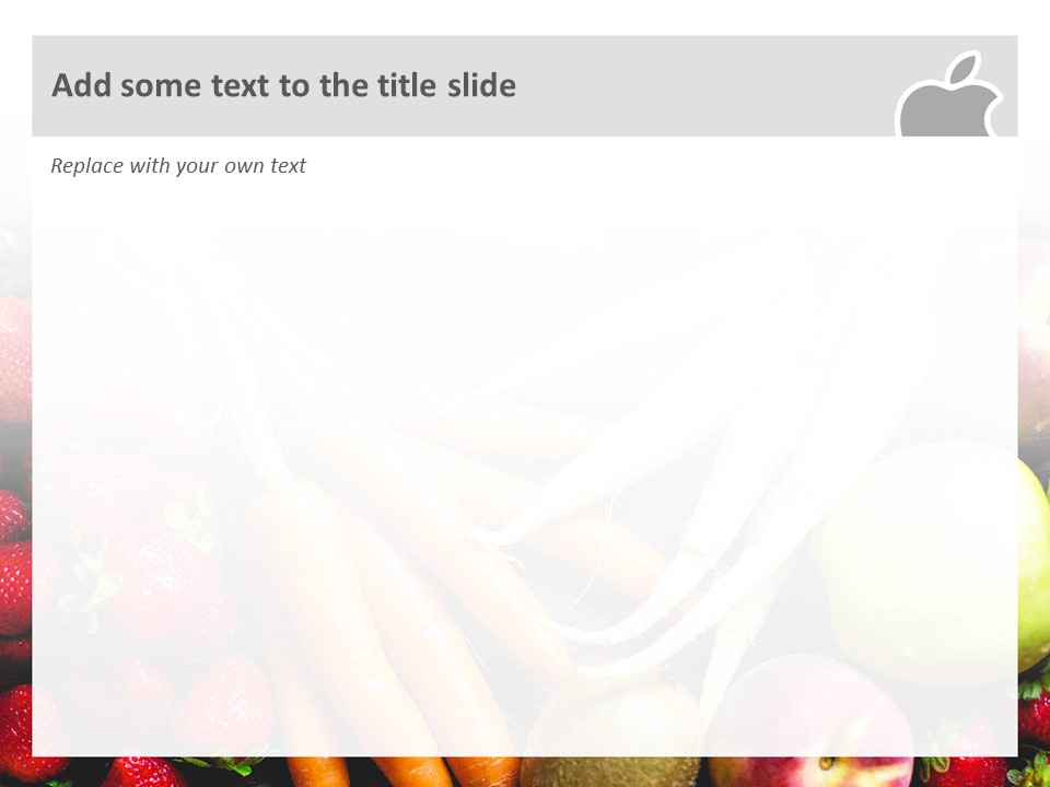 Free Powerpoint Template - Healthy and Colorful Vegetable