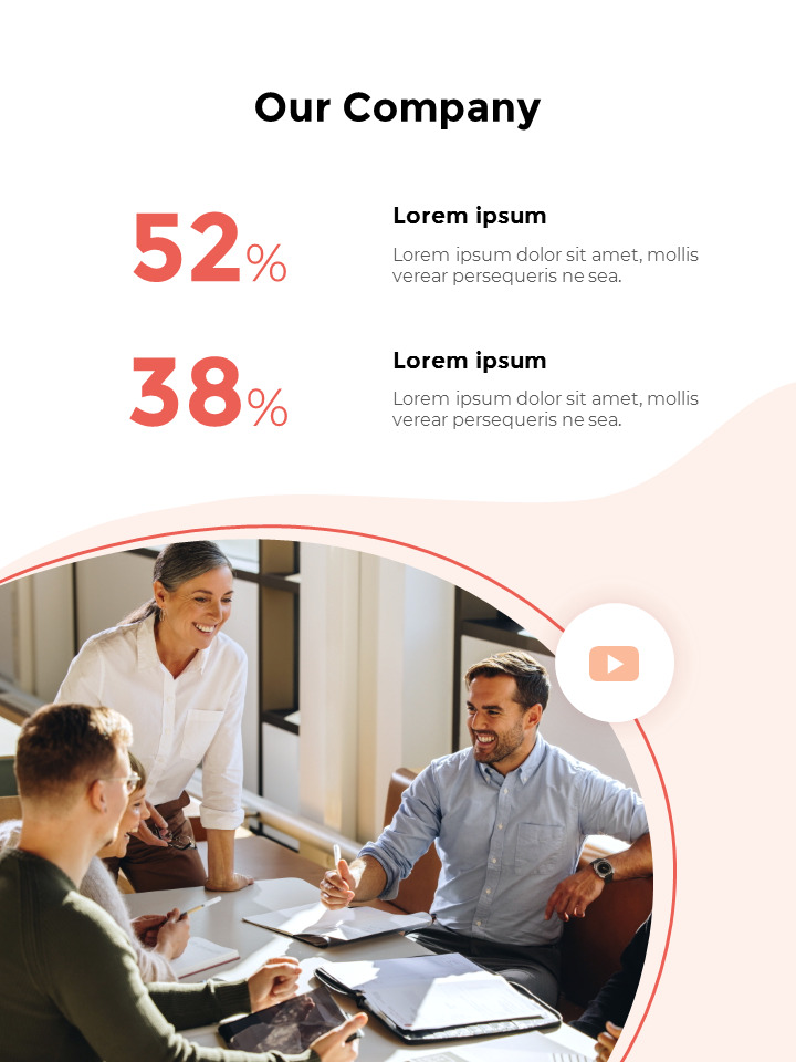Company Business Report Abstract Back Google PowerPoint Presentation