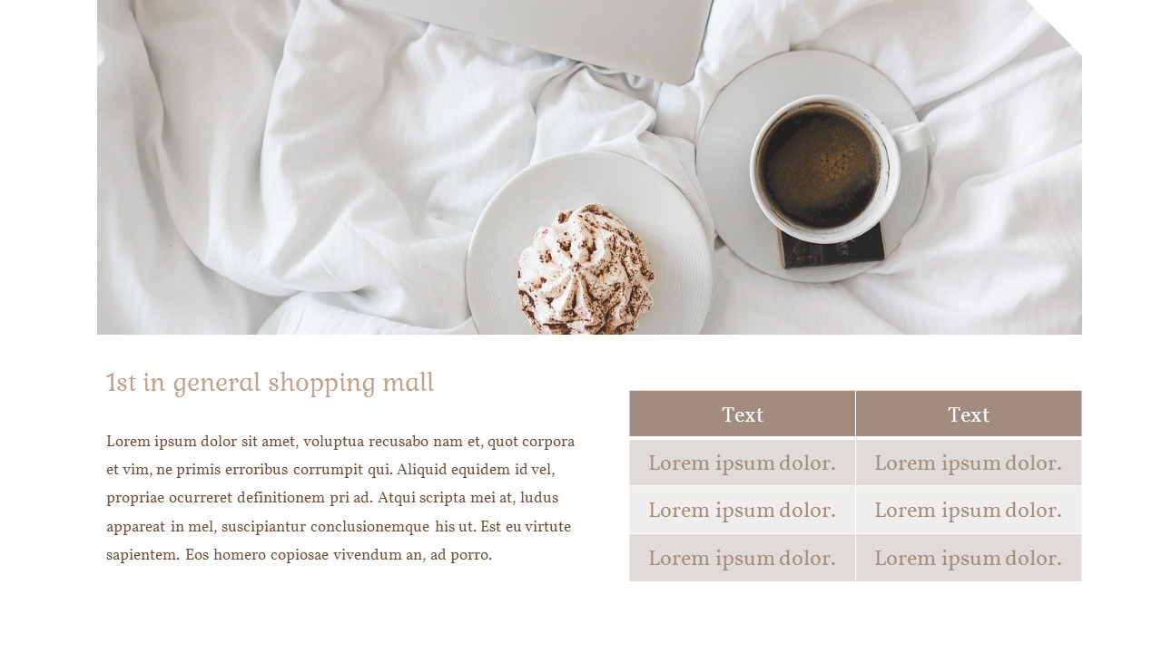 Simple Mall Format Online Shopping mall Simple Slides Templates