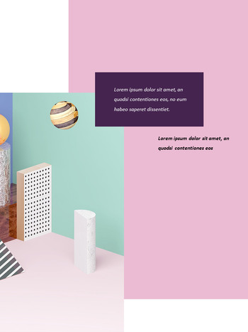 3D Display PPT Templates Simple Design