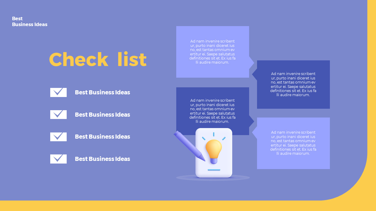 Best Business Ideas Easy PowerPoint Design