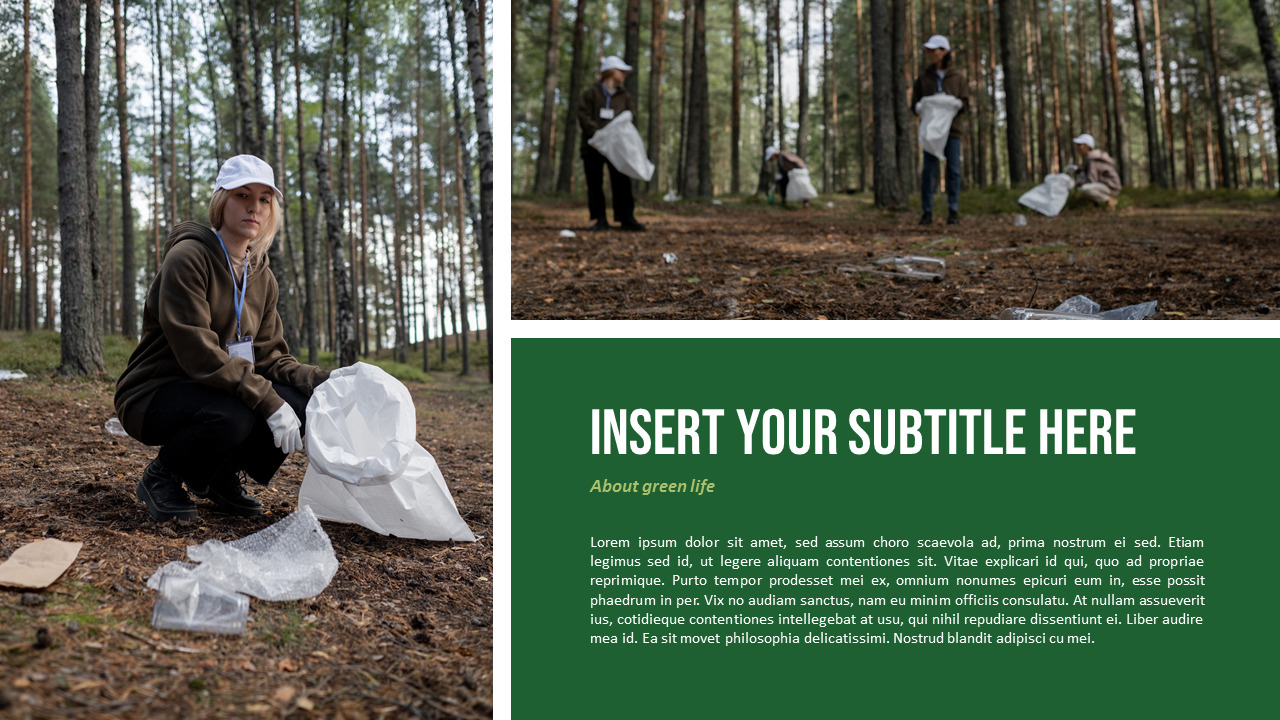 Go Green slides presentation|Lifestyle|PPT Templates