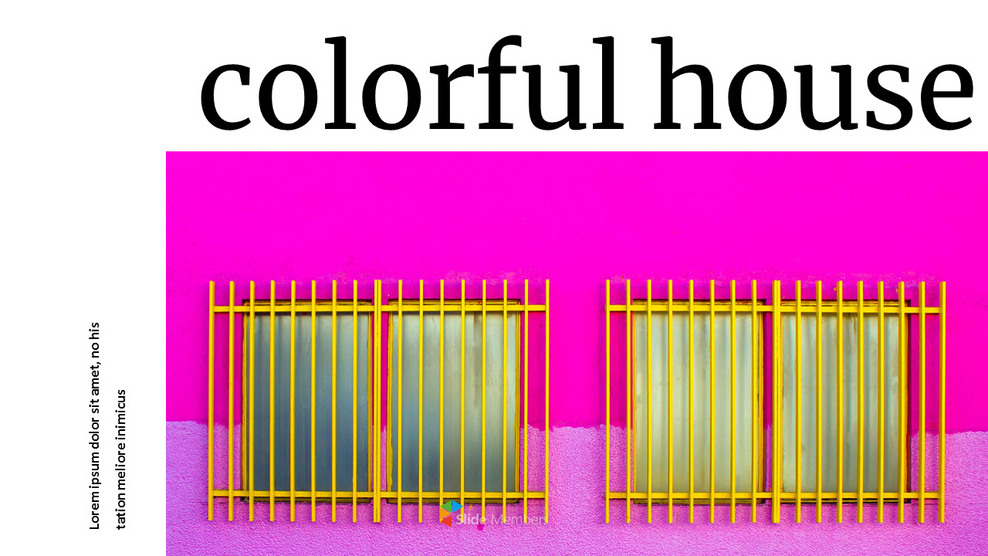 Casa colorata Modelli semplici di Google Slides_01