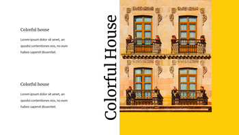 Casa colorata Modelli semplici di Google Slides_07