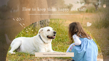 Perros y niños creciendo juntos Plantillas de Presentaciones de Google_21