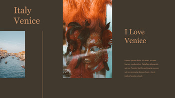 베니스 카니발 파워포인트용 템플릿_13