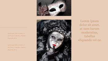 베니스 카니발 파워포인트용 템플릿_23