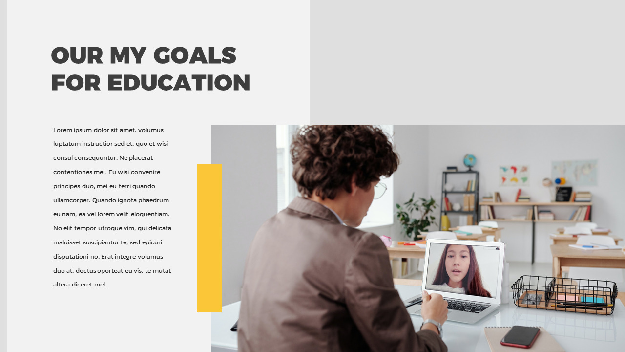 Online Education Google Slides Template Design