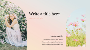 春の庭 テーマテンプレート_08