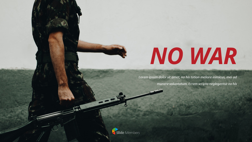 전쟁 없음 베스트 PPT 템플릿_01