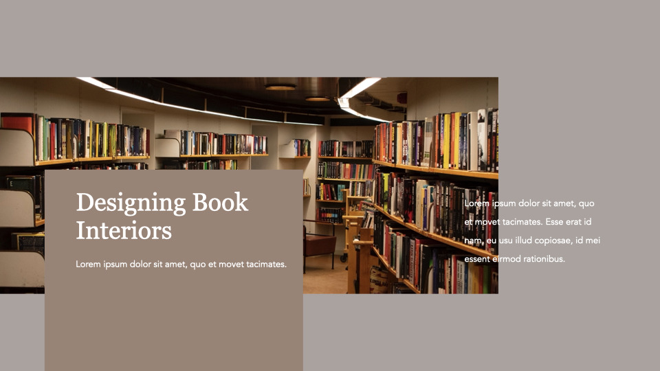 Book Interior Keynote PowerPoint|Lifestyle