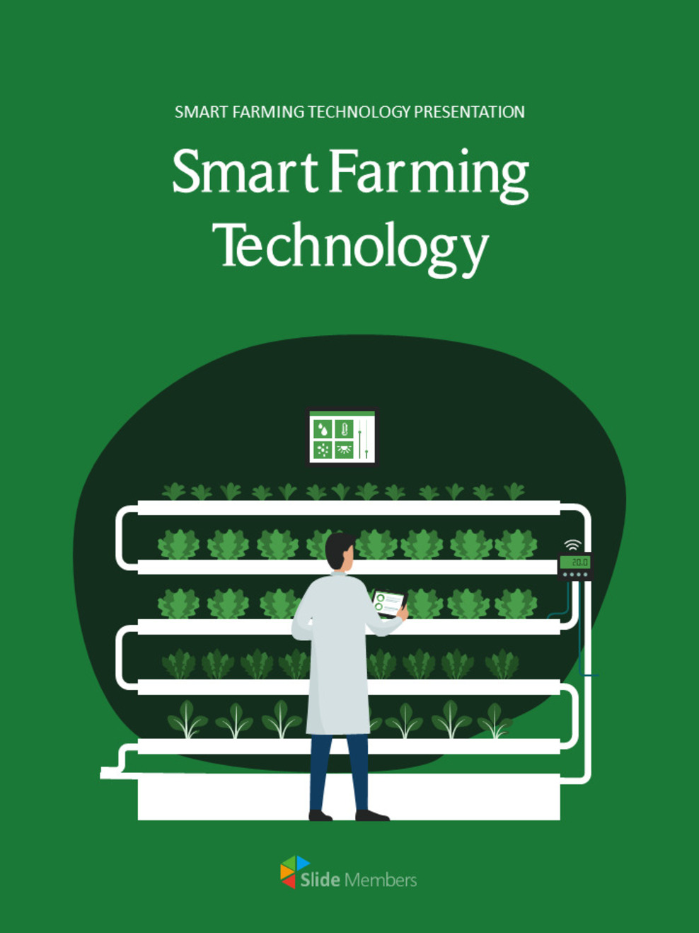 Smart-Farming-Technologie Vorlagen für Themenpräsentationen_01