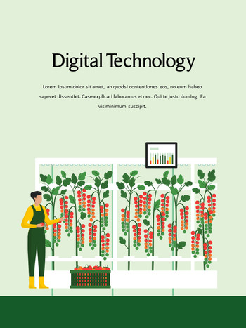 Tecnologia di agricoltura intelligente Modelli di presentazione a tema_04