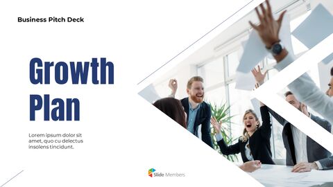 성장 계획 Pitch Deck 파워포인트 애니메이션 템플릿