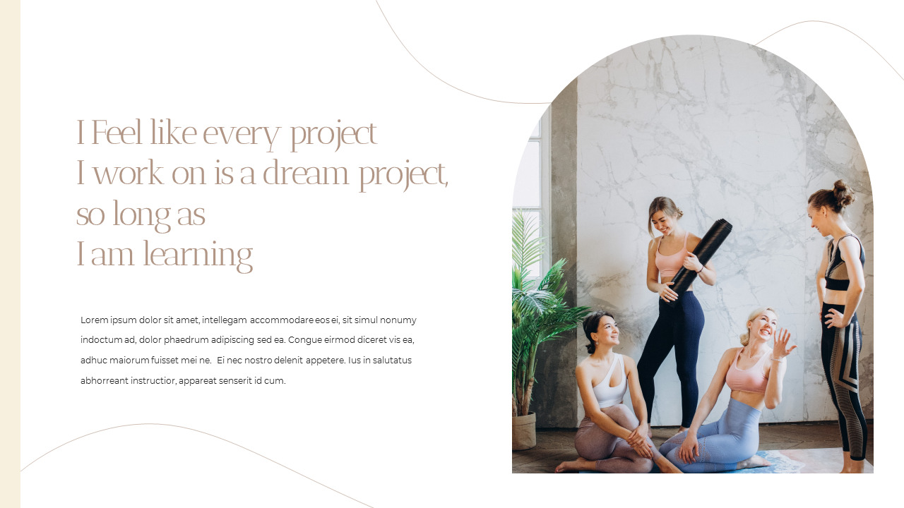 Yoga Class template google slides|Lifestyle