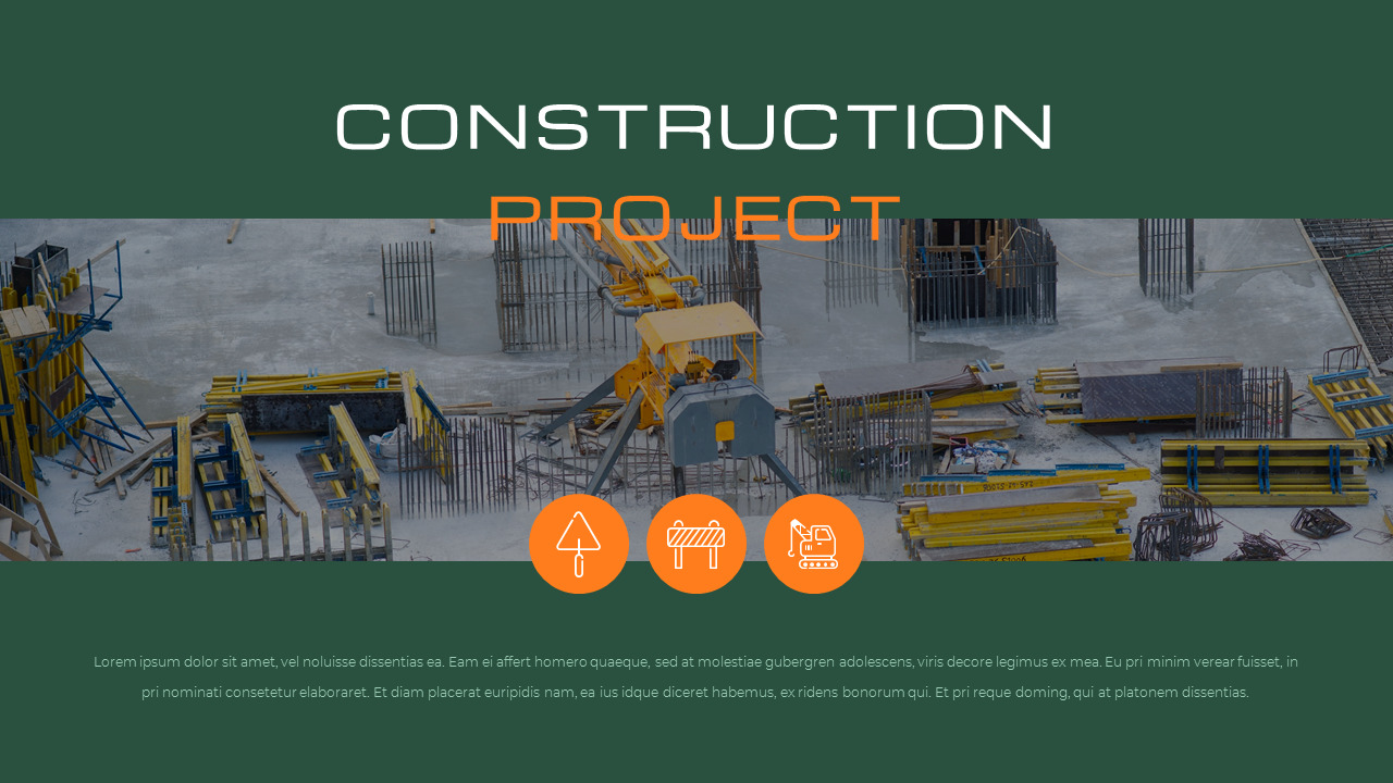 Construction Simple Google Slides Templates